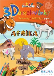 Afrika - 3D omalovánky