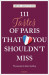 111 Tastes of Paris That You Shouldn´t Miss