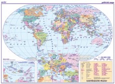 Svět - politická mapa 1:90 000 000