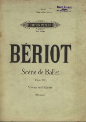 Scene de ballet - op. 100 (housle a klavír)