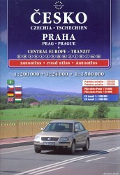 Česko 1:200 000, Praha  1:24 000 & Central Europe- tranzit 1:1 500 000