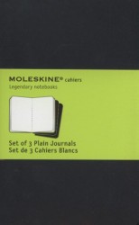 Moleskine Set of 3 Plained Journals