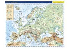 Evropa - politická mapa / Evropa -  fyzická mapa 1:17 000 000