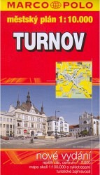 Turnov - plán města 1 . 10 000