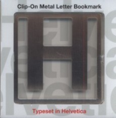 Clip-On Metal Letter Bookmark - písmeno H