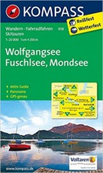 Wolfgangsee, Fuschlsee, Mondsee 1:25 000