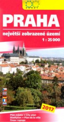 Praha 1:25 000 největší zobrazené území - Plán města 2017