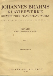 Sonáta pro klavír f moll Op. 5