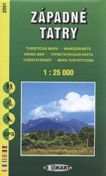 Západné Tatry 1 : 25 000