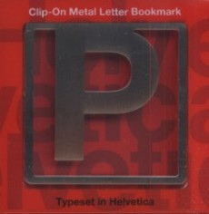 Clip-On Metal Letter Bookmark - písmeno P