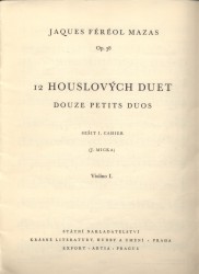 12 houslových duet, Op. 38, sešit I. (1-6)