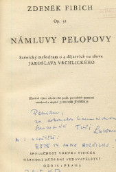 Námluvy Pelopovy klavírní výtah Hippodamie I.