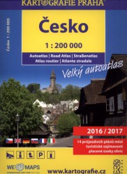 Česko 1:200 000 - Velký autoatlas 2016/2017