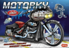 Motorky: Turbo Motory - Omalovánky + samolepky