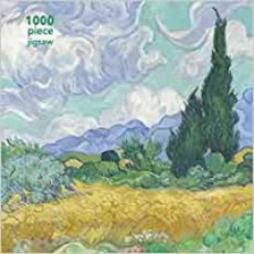 Adult Jigsaw Puzzle Vincent van Gogh: Wheatfield with Cypress: 1000-piece Jigs