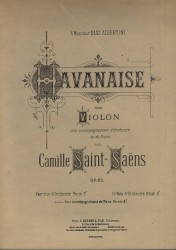 Havanaise Op. 83 housle a klavír