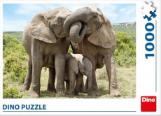Sloní rodina - Puzzle 1000 dílků