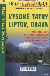 Vysoké Tatry, Liptov, Orava 1:100 000
