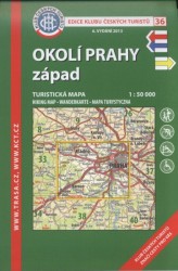 Okolí Prahy - západ 1:50 000