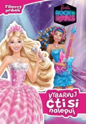 Barbie Rock´n Royals - Vybarvuj, čti si, nalepuj