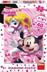 Minnie Mouse diamant - Puzzle (200 dílků)