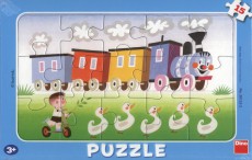 Puzzle Veselá mašinka (15 dílků)