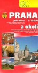 Praha - plán města 1:20 000 a okolí