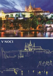 Letní noc v Praze - Neon puzzle (1000 dílků)