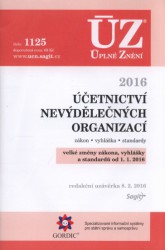 Účetnictví nevýdělečných organizací 2016 (ÚZ, č. 1125)