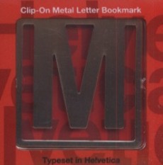 Clip-On Metal Letter Bookmark - písmeno M