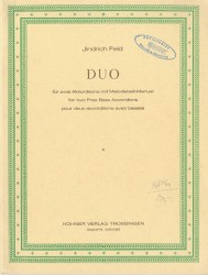 Duo für zwei Akkordeons mit Melodiebass-Manual