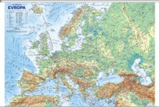 Evropa - obecně zeměpisná mapa, 1:4 500 000