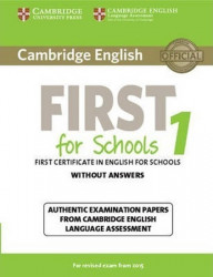 Cambridge English First for Schools 1 - Student´s Book without Answers