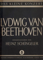 Beethoven - přednesové skladby klavír Das kleine konzert