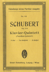 Klavírní kvintet Op. 114 Pstruh partitura