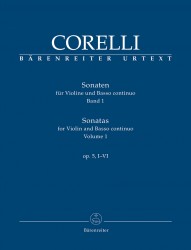 Sonaten für Violine und Basso continuo Band I. op.5, I-VI