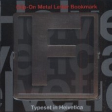 Clip-On Metal Letter Bookmark - písmeno F