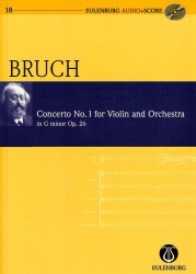 CONCERTO NO.1 FOR VIOLIN AND ORCHESTRA IN G MINOR OP.26