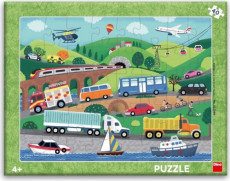 Dopravní prostředky - 40 deskové Puzzle