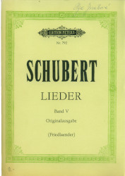 Písně 5 Lieder V Schubert