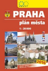 Praha - plán města 2016 1:20 000