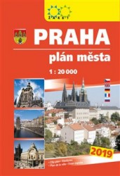 Praha - plán města 2019 1:20 000