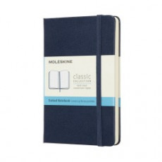 Pocket Sapphire Blue Classic Dotted Notebook Hardcover