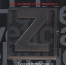 Clip-On Metal Letter Bookmark - písmeno Z