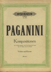 Paganini Skladby pro housle Kompositionen