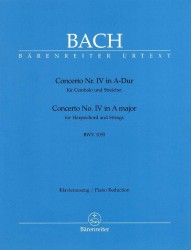 Concerto Nr. IV in A-Dur für Cembalo und Streicher BWV 1055