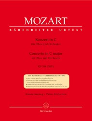 Konzert in C für Oboe und Orchester KV 314 (285d) - Klavierauszug