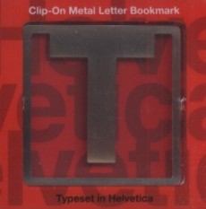 Clip-On Metal Letter Bookmark - písmeno T