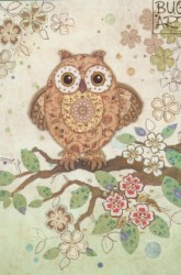 Owl Collage - přání (D150)