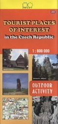 Tourist Places of Interest in the Czech Republic 1 : 800 000